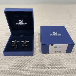 New in Box Swarovski Crystal Cufflinks